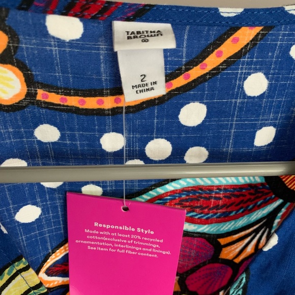 NWT Tabitha Brown x Target blue floral dress with pockets - Picture 8 of 9